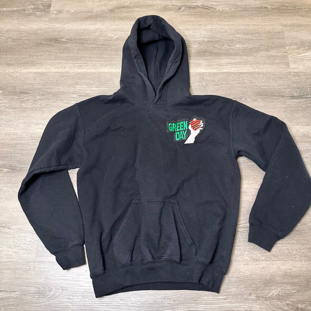 Green Day Hoodie Black Size Large YOUTH